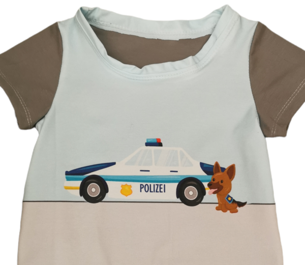 Kinder T-Shirt "Polizei" in den Gr. 74 /80 bis 110/116 aus Jersey